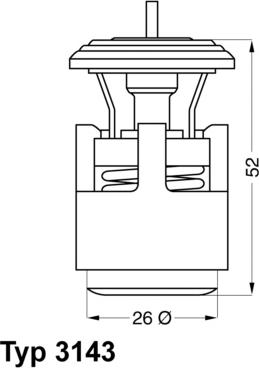 WAHLER 3143.87D - Termostaatti, jäähdytysneste inparts.fi