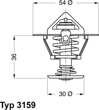 WAHLER 3159.82D - Termostaatti, jäähdytysneste inparts.fi