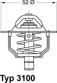 WAHLER 3100.92D - Termostaatti, jäähdytysneste inparts.fi