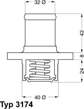 WAHLER 3174.89D - Termostaatti, jäähdytysneste inparts.fi