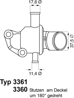 WAHLER 3361.87D - Termostaatti, jäähdytysneste inparts.fi