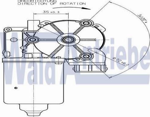 WaldAntriebe 404399 - Pyyhkijän moottori inparts.fi