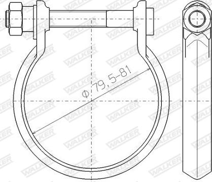 Walker 80464 - Putkenliitin, pakoputkisto inparts.fi