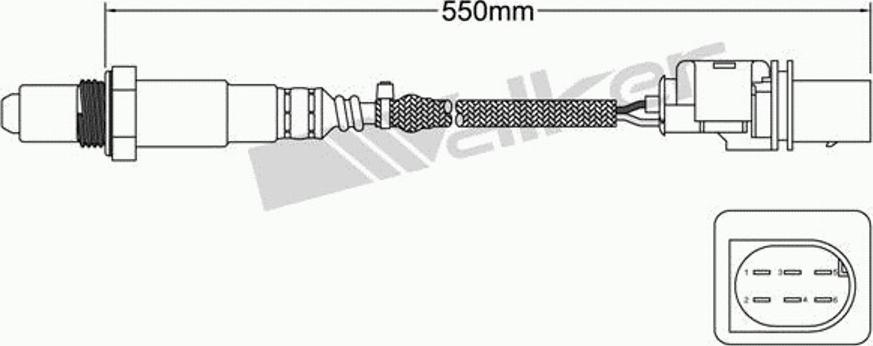 Walker 800-95009 - Lambdatunnistin inparts.fi