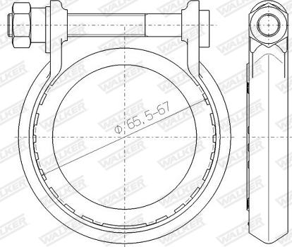 Walker 80739 - Putkenliitin, pakoputkisto inparts.fi