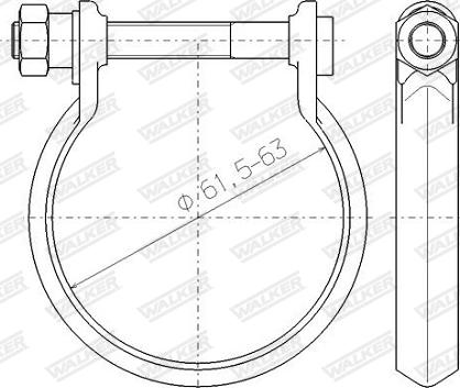 Walker 80732 - Putkenliitin, pakoputkisto inparts.fi