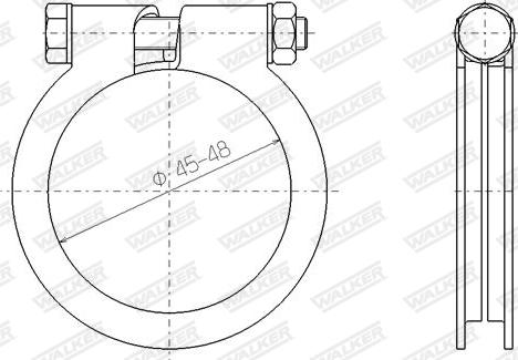 Walker 81817 - Putkenliitin, pakoputkisto inparts.fi