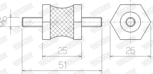 Walker 81229 - Pidike, pakoputkisto inparts.fi