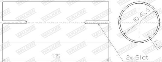 Walker 82463 - Putkenliitin, pakoputkisto inparts.fi