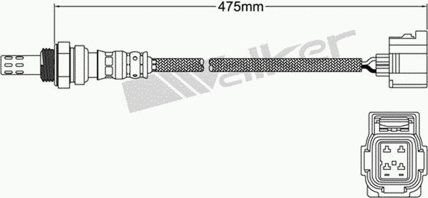 Walker 250-24460 - Lambdatunnistin inparts.fi