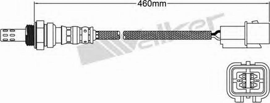 Walker 250-24461 - Lambdatunnistin inparts.fi