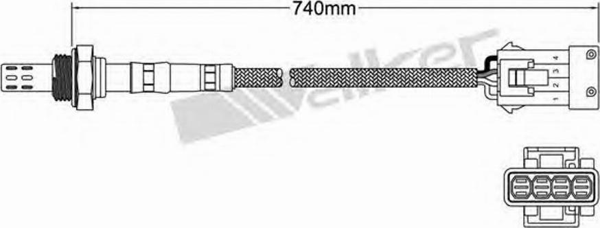 Walker 250-24135 - Lambdatunnistin inparts.fi