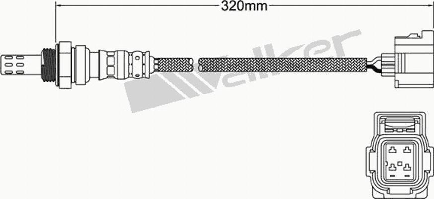 Walker 25024345 - Lambdatunnistin inparts.fi