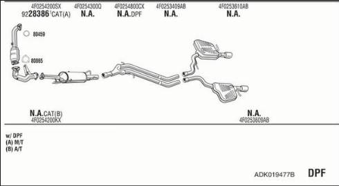 Walker ADK019477B - Pakoputkisto inparts.fi