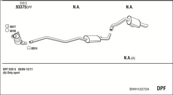 Walker BWH12272A - Pakoputkisto inparts.fi