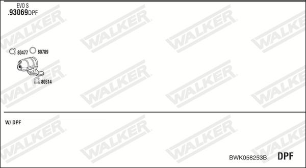 Walker BWK058253B - Pakoputkisto inparts.fi