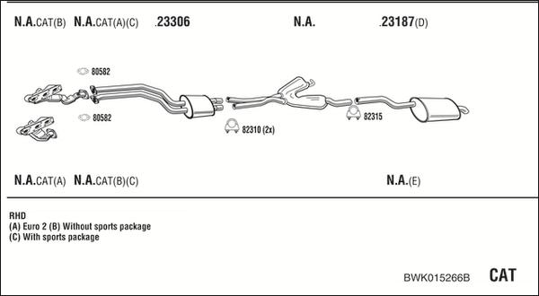 Walker BWK015266B - Pakoputkisto inparts.fi