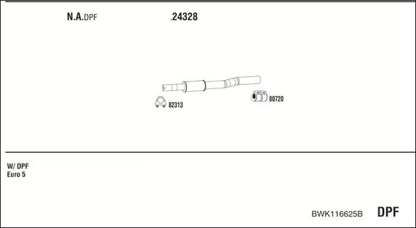 Walker BWK116625B - Pakoputkisto inparts.fi