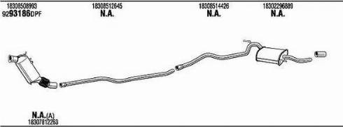 Walker BWK116780AA - Pakoputkisto inparts.fi