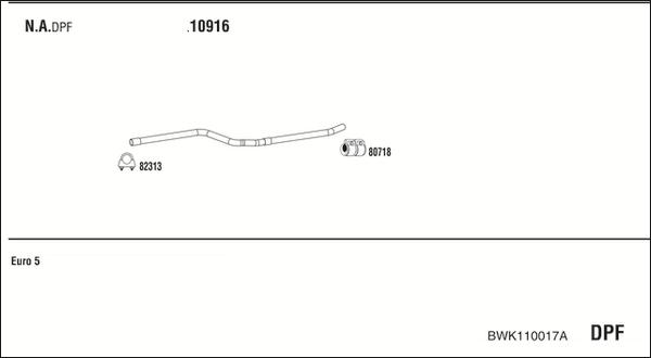 Walker BWK110017A - Pakoputkisto inparts.fi