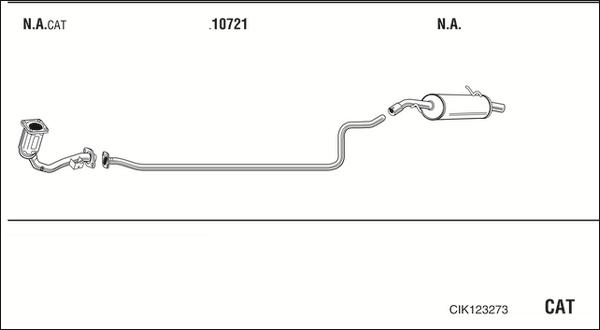 Walker CIK123273 - Pakoputkisto inparts.fi