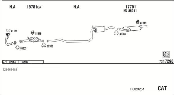 Walker FO20251 - Pakoputkisto inparts.fi