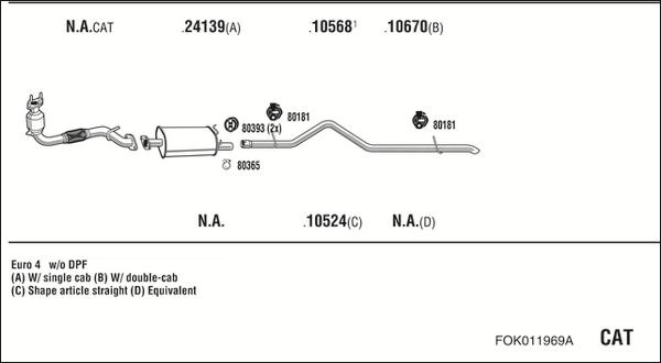 Walker FOK011969A - Pakoputkisto inparts.fi