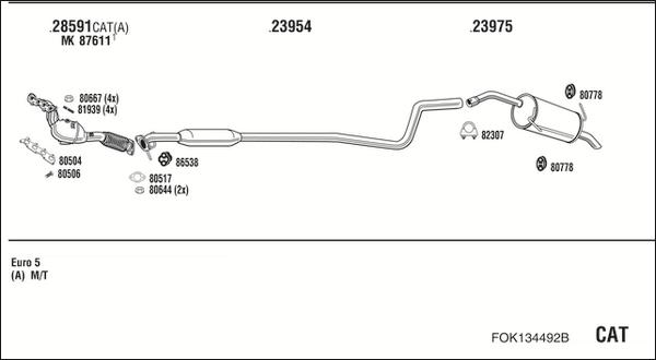 Walker FOK134492B - Pakoputkisto inparts.fi