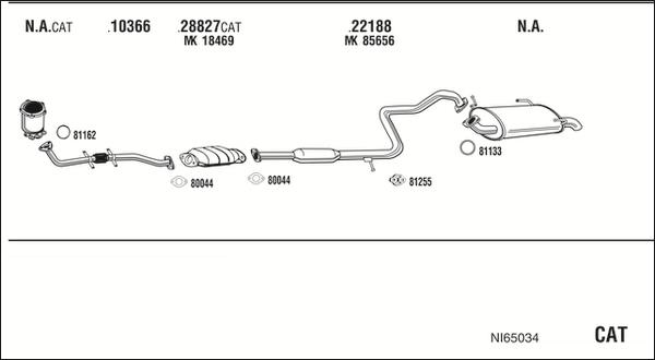 Walker NI65034 - Pakoputkisto inparts.fi