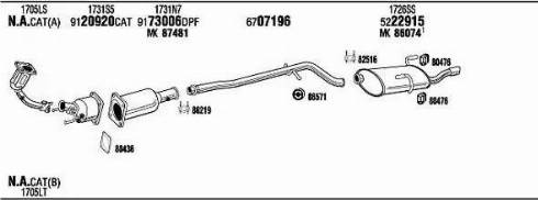 Walker PEK009982CB - Pakoputkisto inparts.fi