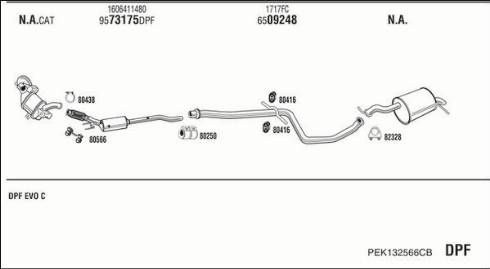 Walker PEK132566CB - Pakoputkisto inparts.fi