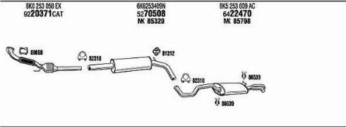 Walker VW20706 - Pakoputkisto inparts.fi