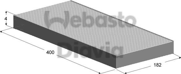 Webasto 82D0325142A - Suodatin, sisäilma inparts.fi