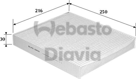 Webasto 82D0325111A - Suodatin, sisäilma inparts.fi