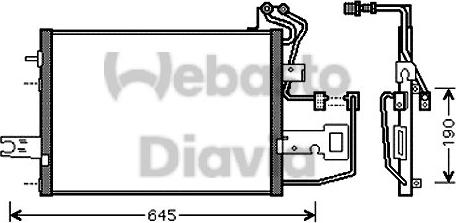 Webasto 82D0225542A - Lauhdutin, ilmastointilaite inparts.fi