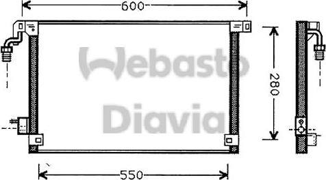 Webasto 82D0225412A - Lauhdutin, ilmastointilaite inparts.fi