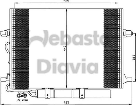 Webasto 82D0225503A - Lauhdutin, ilmastointilaite inparts.fi