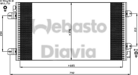 Webasto 82D0225534A - Lauhdutin, ilmastointilaite inparts.fi