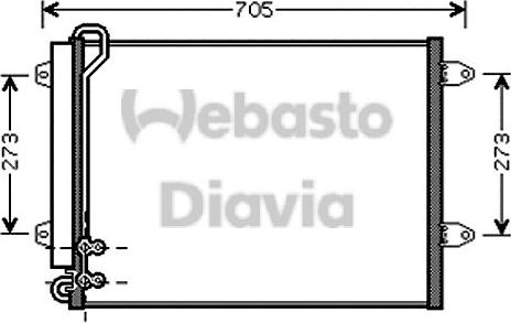 Webasto 82D0225573A - Lauhdutin, ilmastointilaite inparts.fi