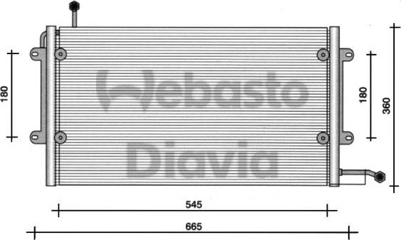 Webasto 82D0225072B - Lauhdutin, ilmastointilaite inparts.fi