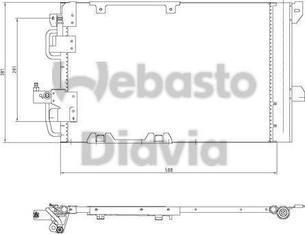 Webasto 82D0225196A - Lauhdutin, ilmastointilaite inparts.fi