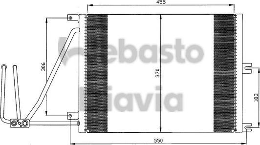 Webasto 82D0225105A - Lauhdutin, ilmastointilaite inparts.fi