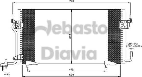 Webasto 82D0225117A - Lauhdutin, ilmastointilaite inparts.fi