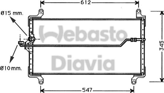 Webasto 82D0225257A - Lauhdutin, ilmastointilaite inparts.fi