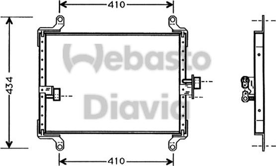 Webasto 82D0225261A - Lauhdutin, ilmastointilaite inparts.fi