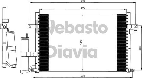 Webasto 82D0225712A - Lauhdutin, ilmastointilaite inparts.fi