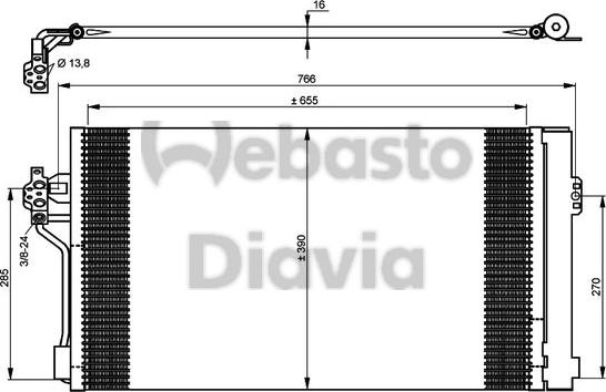 Webasto 82D0226179MA - Lauhdutin, ilmastointilaite inparts.fi