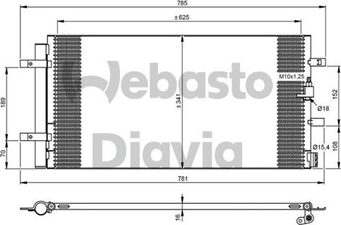 Webasto 82D0226294MA - Lauhdutin, ilmastointilaite inparts.fi