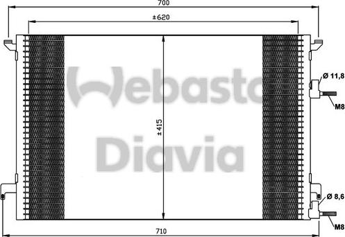 Webasto 82D0226241MA - Lauhdutin, ilmastointilaite inparts.fi