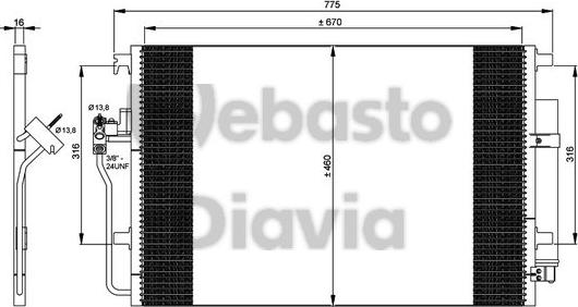 Webasto 82D0226243MA - Lauhdutin, ilmastointilaite inparts.fi